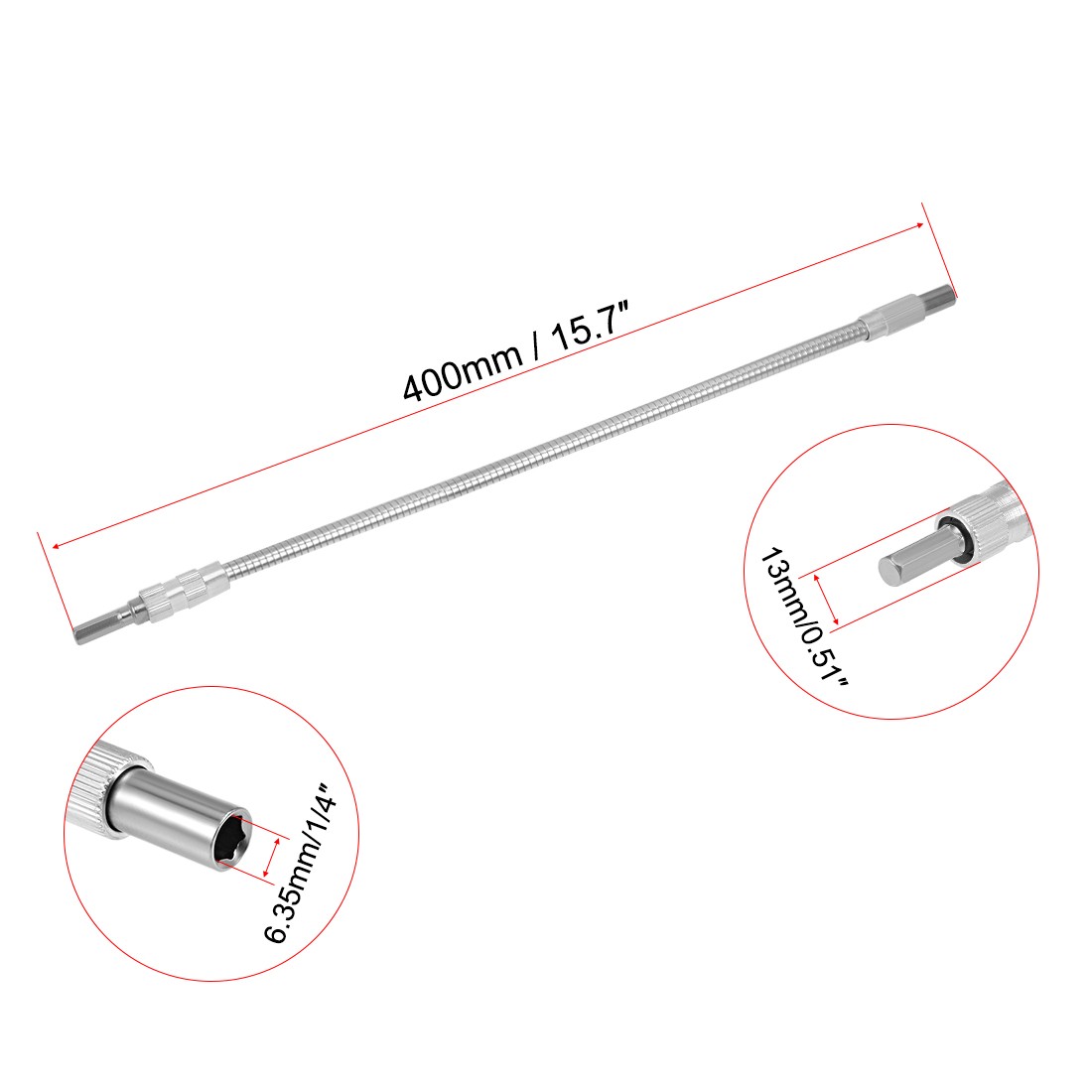 1/4″ Hexagon Extension Screwdriver Flexible Screwdriver Bit Holder Screw Drill