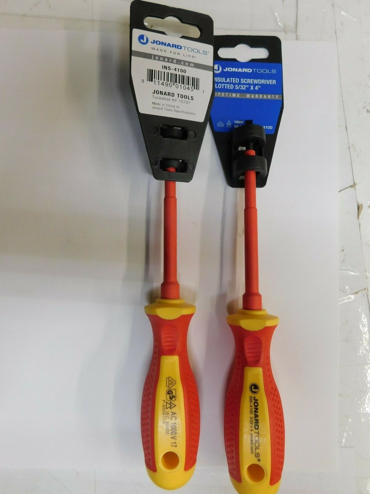 2-JONARD TOOLS INS-4100 Insulated Screwdriver Slotted 5/32″ 4″