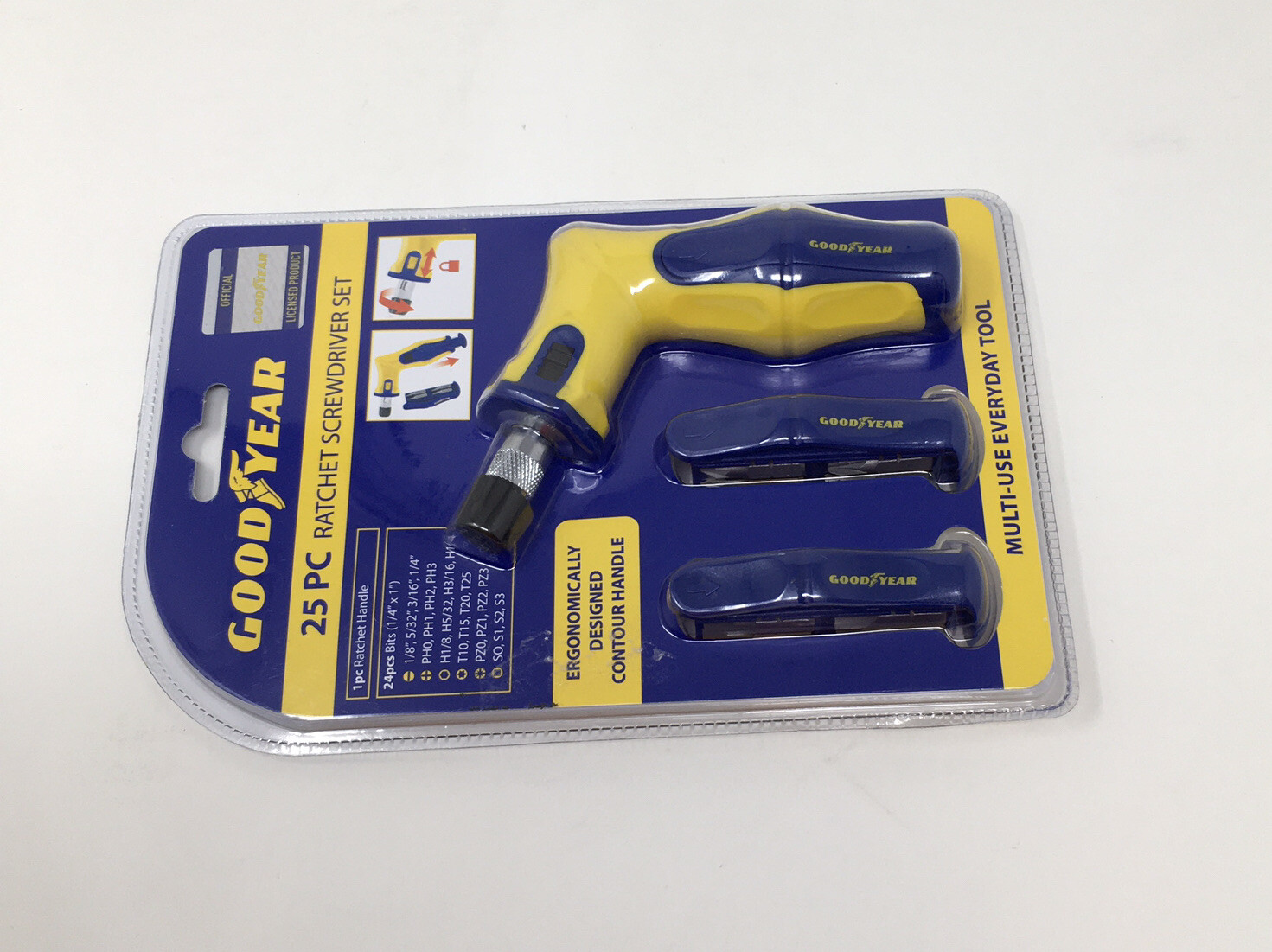 GoodYear 25 PC Heavy Duty Ratchet Screwdriver Set New