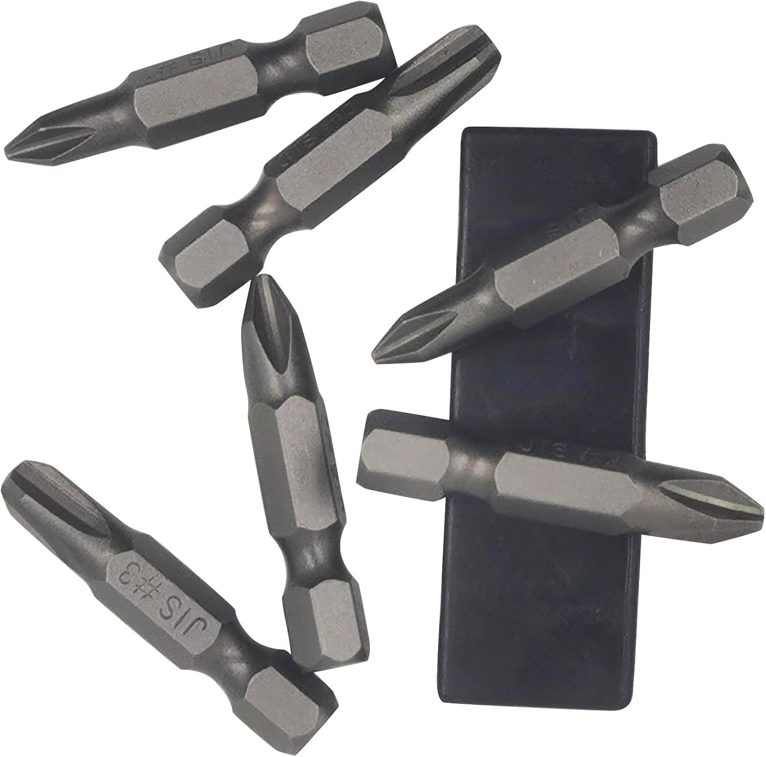 6Pcs 35Mm JIS Screwdriver Bit Set with Magnetic Tip, 1/4 Hex Shank, S2 Alloy Ste