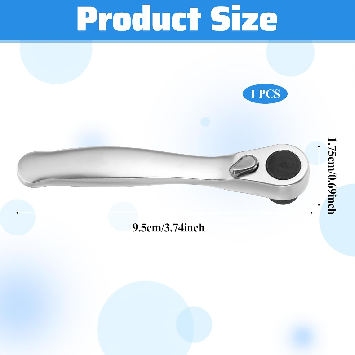 1/4 Inch Drive Micro Ratcheting Bit Driver for Tight Spaces