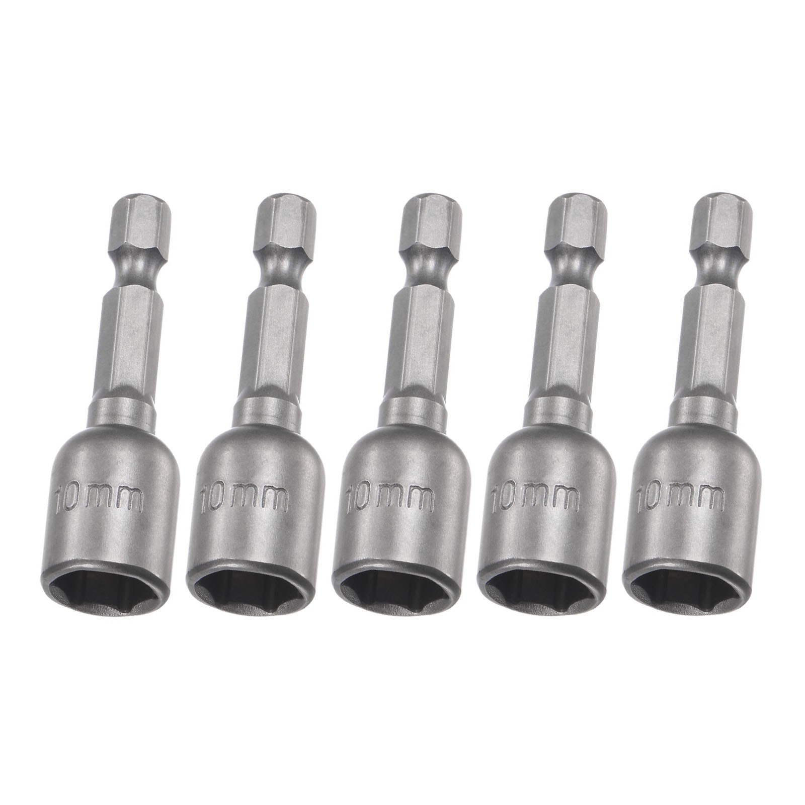 1.89″ Length 10mm Nut Driver 1/4″ Quick-Change Hex Shank Metric 5Pcs
