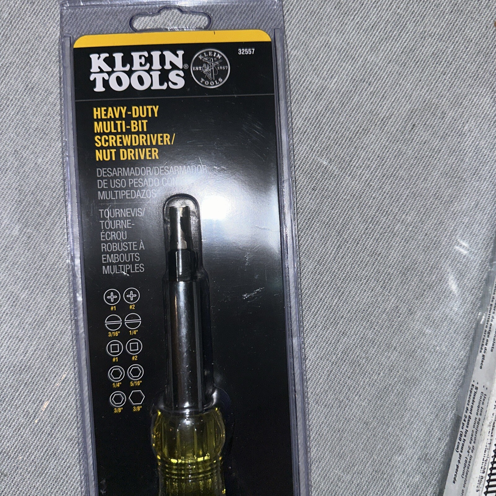 Klein Tools 32557 Heavy-Duty Multi-Bit Screwdriver/Nutdriver