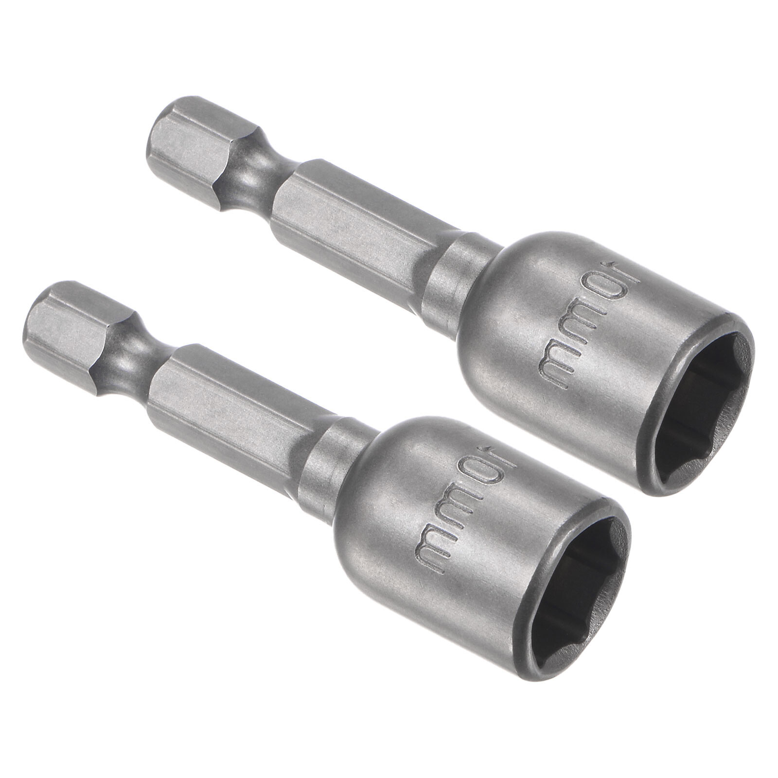 2 Pack 1/4″ Quick-Change Hex Shank 10mm Magnetic Nut Driver Bit 1.89″ Length