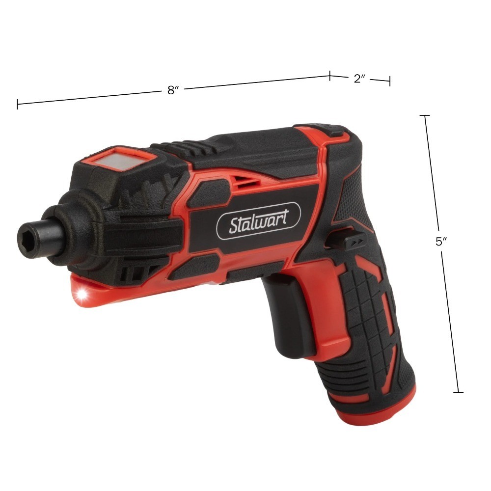Cordless Electric Screwdriver Set 45 Piece with 2 Position Grip Adjustable