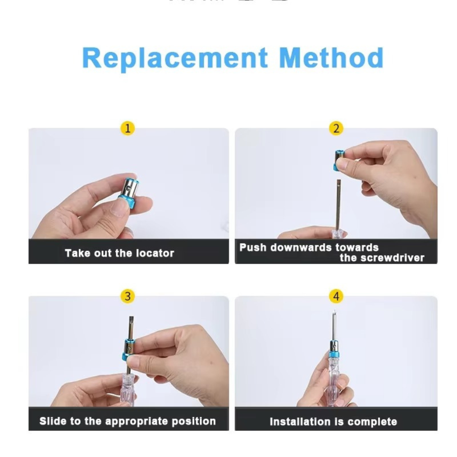 ✅ Magnetic Screwdriver Bit Holder Pivoting Tip Screwdriver Head Magnetizer Tool✅