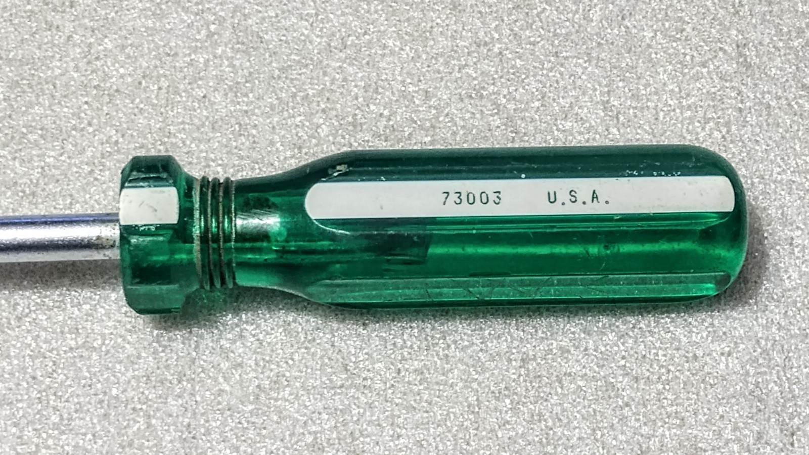 S-K Tools 73003 Phillips Screwdriver Handle Green & White Made In USA