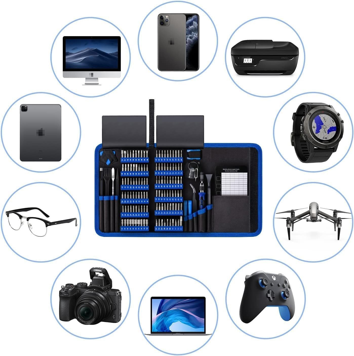 PC Building Tool Kit 140-IN-1: Computer Tool Kit for Repair & Assembly, Preci…