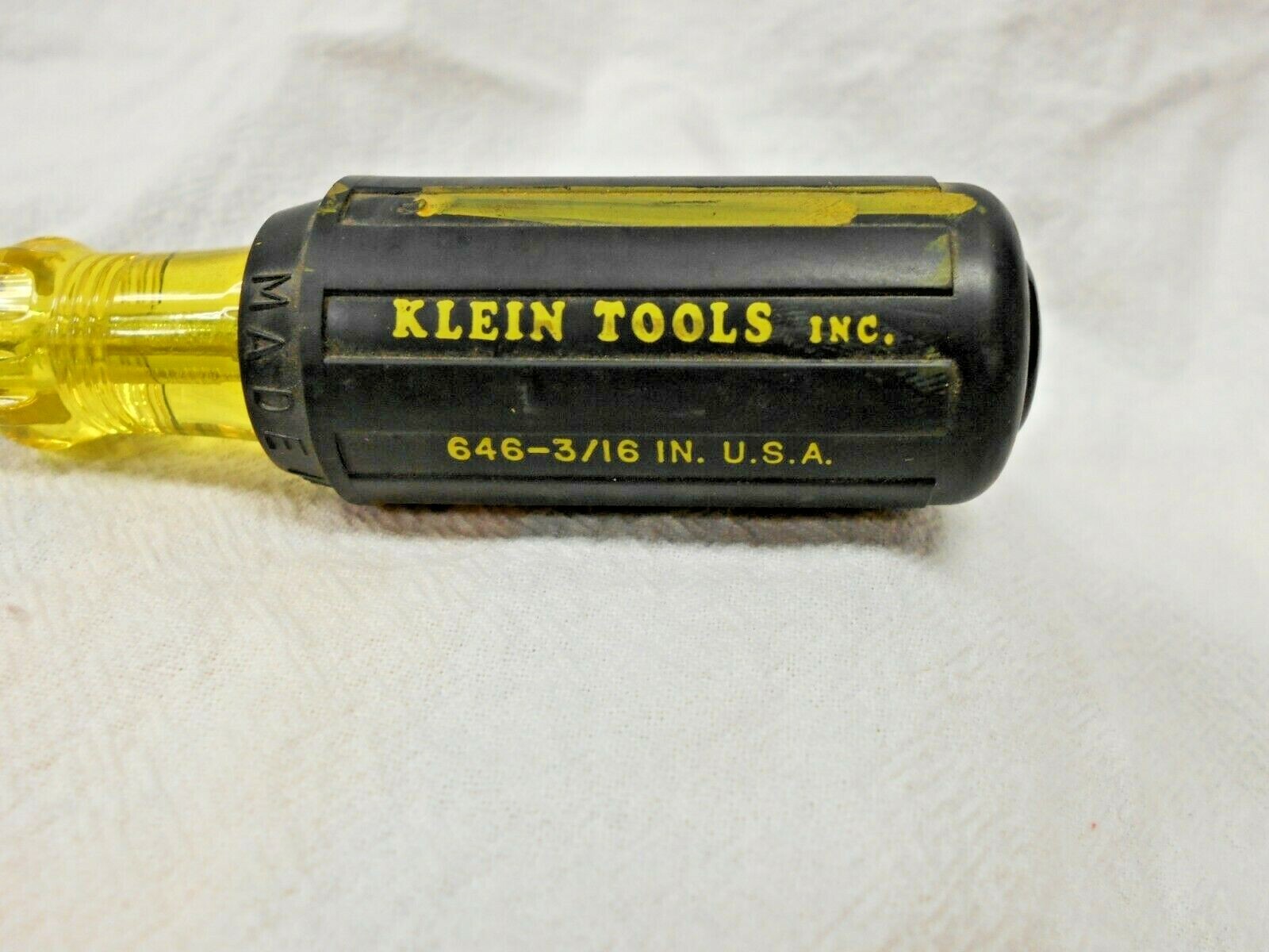 Klein Tools 3/16″ Nut Driver 6 Inch Hollow Shaft, Cushion Grip 646-3/16