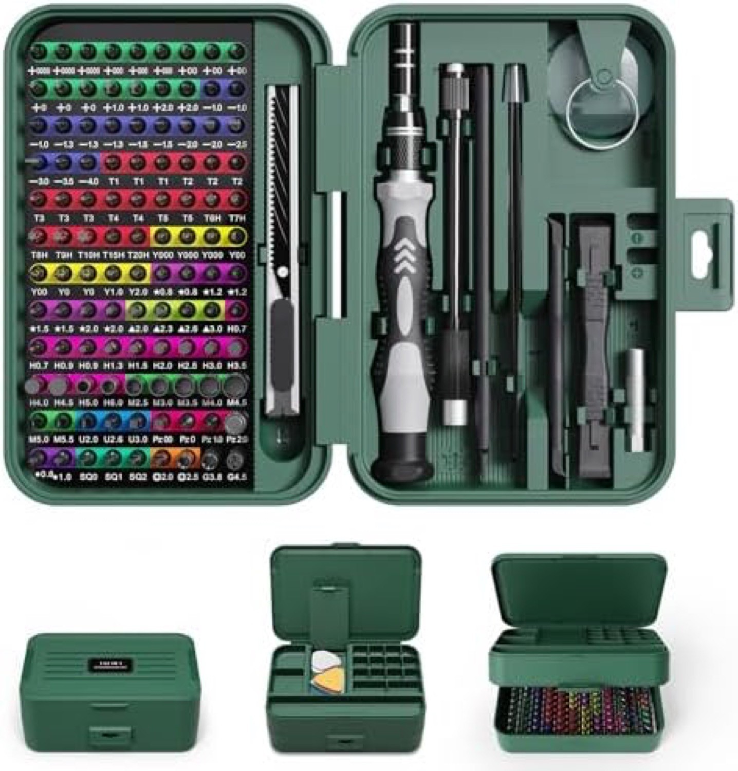 132 in 1 Precision Screwdriver Set Magnetic Micro Repair Kit 108 Bits Storage Bo