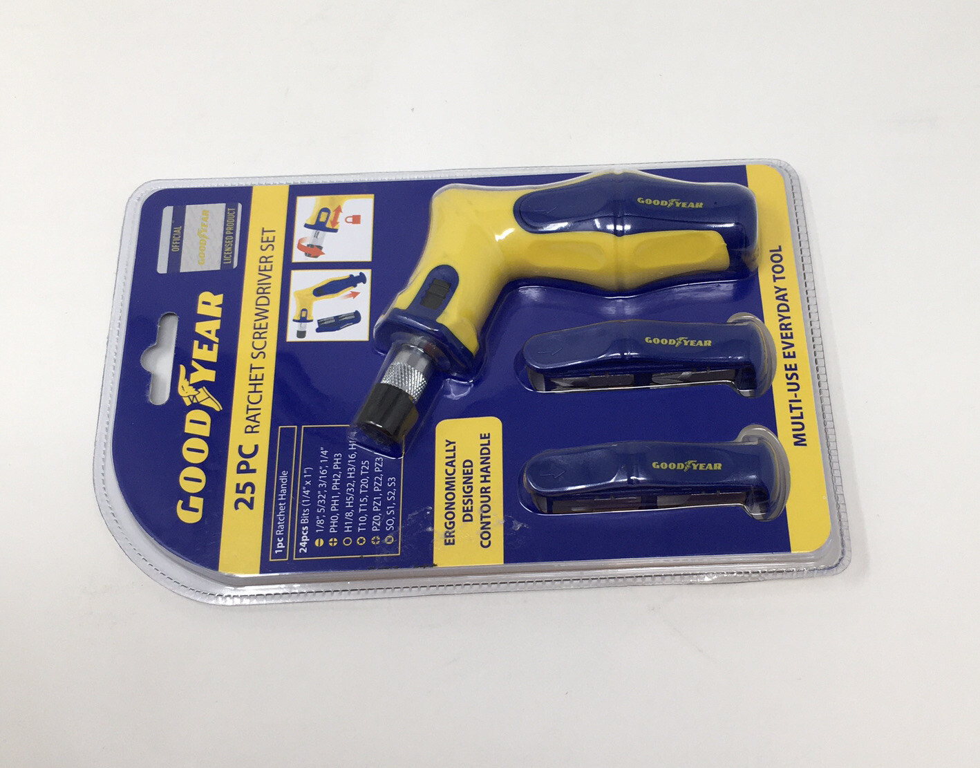 GoodYear 25 PC Heavy Duty Ratchet Screwdriver Set New