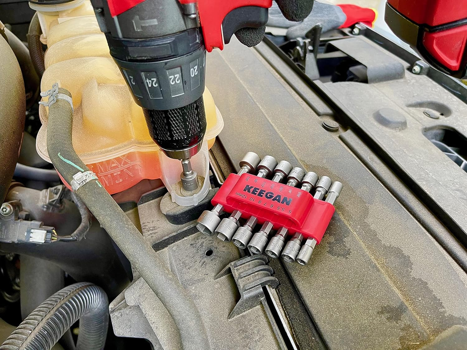 14 PCS Power Nut Driver Bit Set Quick Change MM & SAE Impact 1/4″ Hex Shank USA