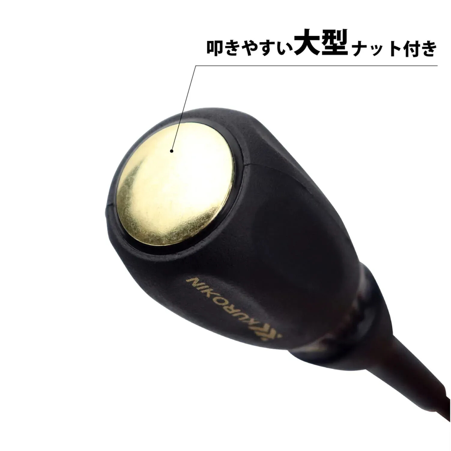 FUJIYA KUROKIN 566K-BG (6×150) Penetration Screwdriver Plastic Grip Magnetic Tip
