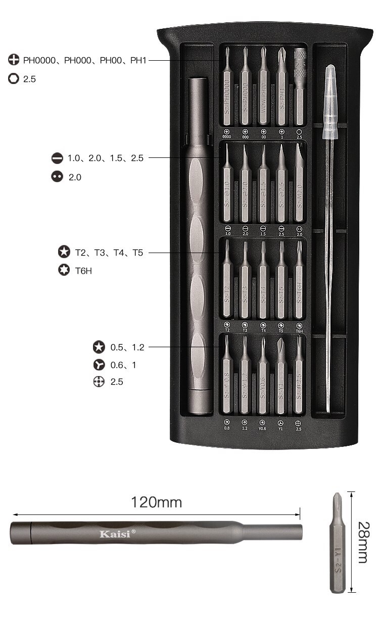 Y000 Y00 T4 Torx Mac Repair Tool Kit Screwdriver Bit Set for iPhone 7 8 XS Plus
