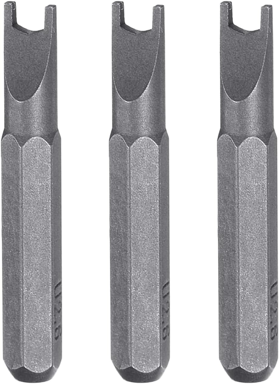 3pcs 2.6 U-Type Screwdriver Bit 5/32″ Hex Shank 28mm Length Magnetic U-Shaped He