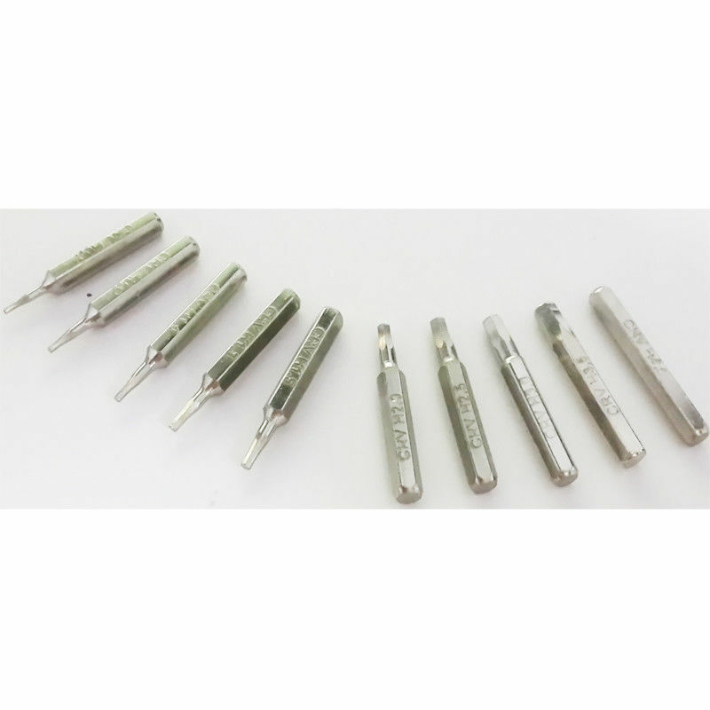 Hex Bit Set H0.7,H0.9,H1.0 H1.3,H1.5,H2.0,H2.5,H3.0,H3.5,H4.0 4mm bits torx 10PC