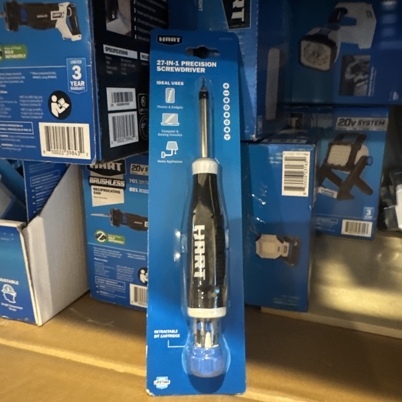 HART 27-In-1 Precision Screwdriver Phillips Slotted Torx Security Hex Tri-Point