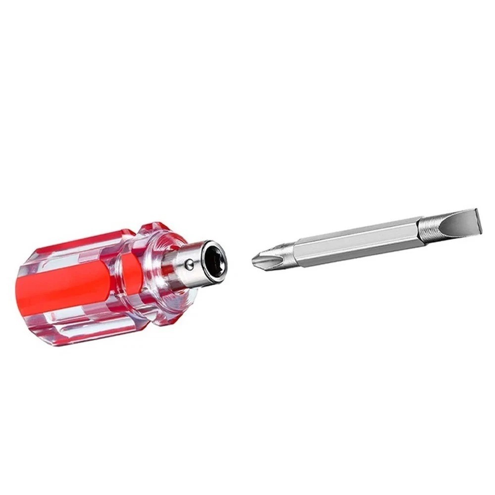 3Pcs Mini Screwdriver Set Short Flat & Phillips 2-in-1 Repair Tool Kit USA