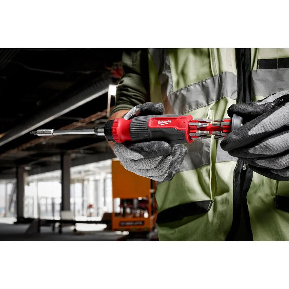 Milwaukee 14-In-1 Ratcheting Multi-Bit Screwdriver And 8-In-1 Compact Multi-Bit