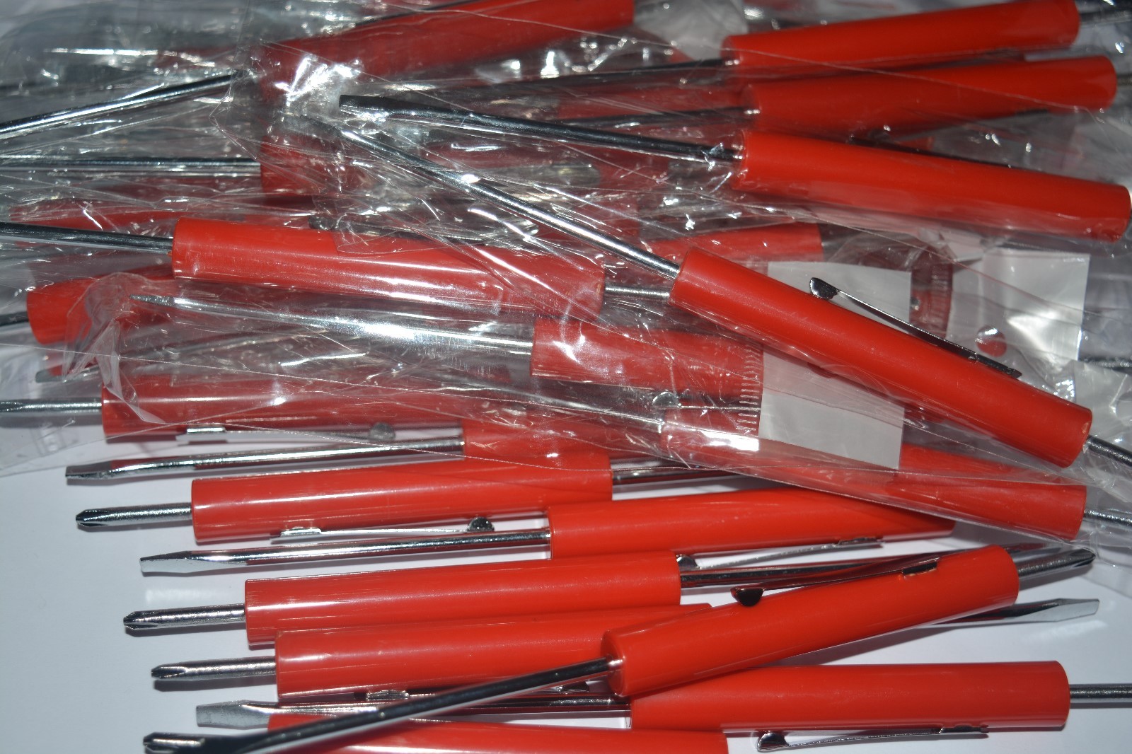 mini screwdriver flat tip with phillips top & pocket clip same as snap-on 100pcs