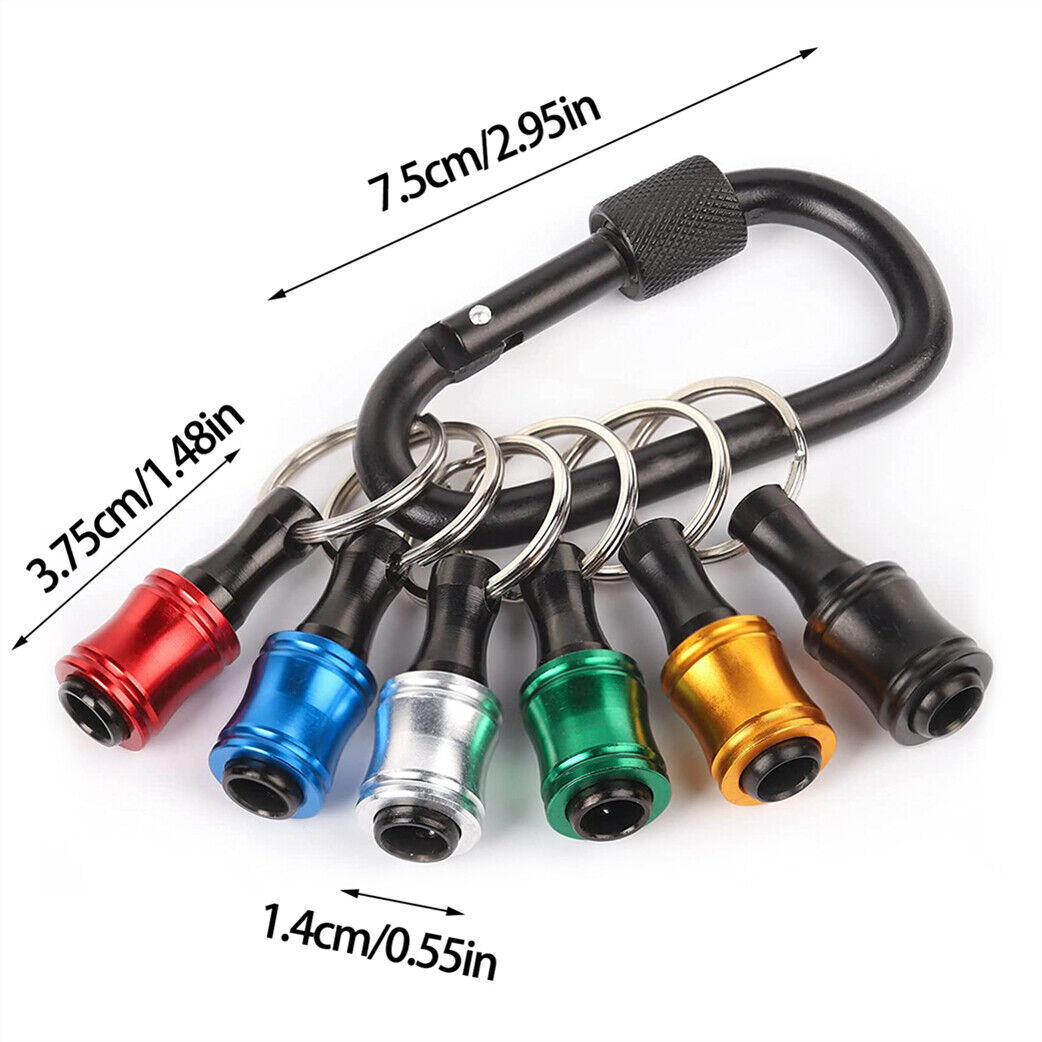 7~21x Hex Shank Screwdriver Bit Holder Bar Shank Screwdriver Bit Keychain Driver
