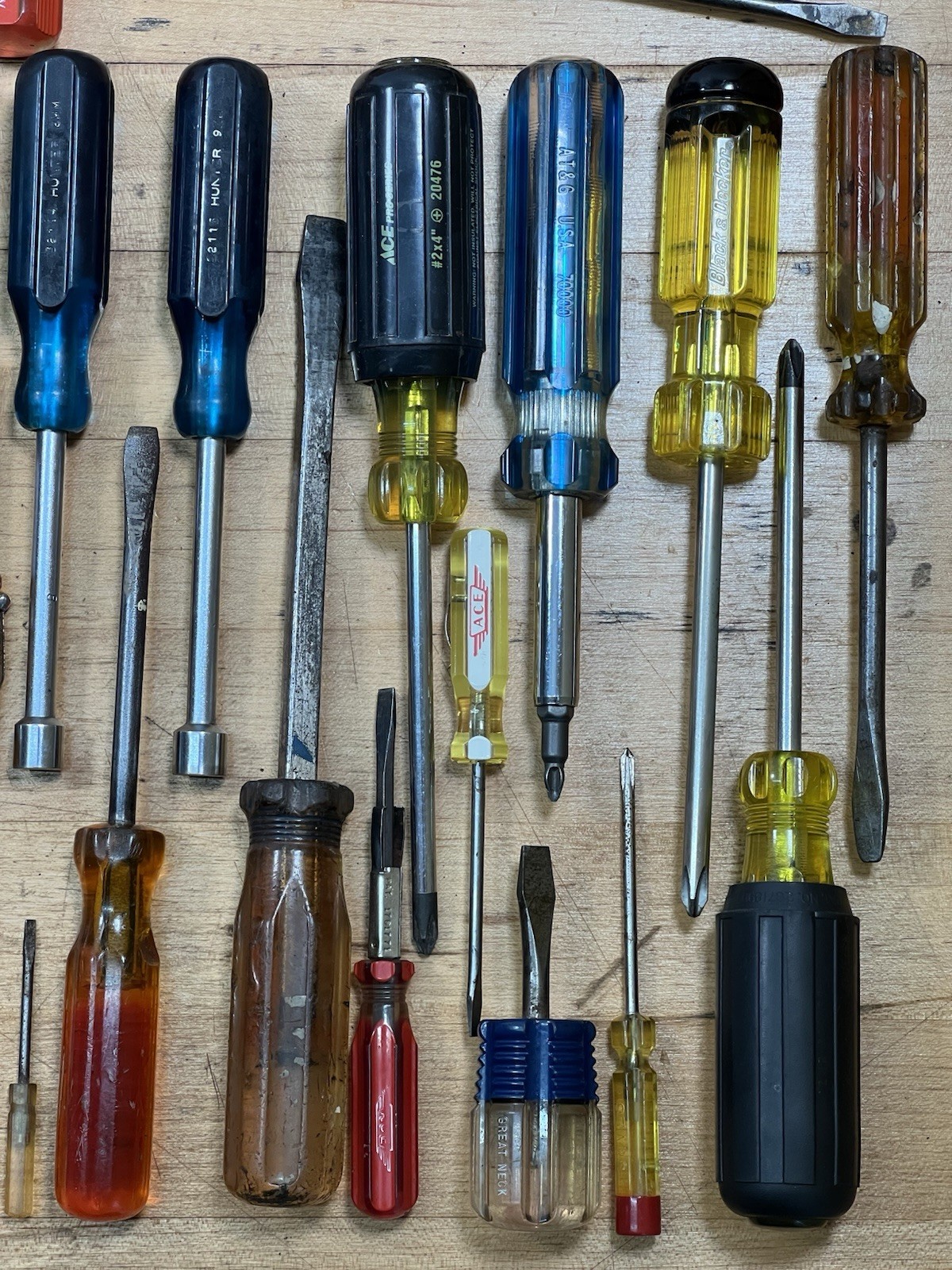 Lot of 100+ Vintage USA Screwdrivers & Nut Drivers – Proto, Kobalt, Xcelite, Etc