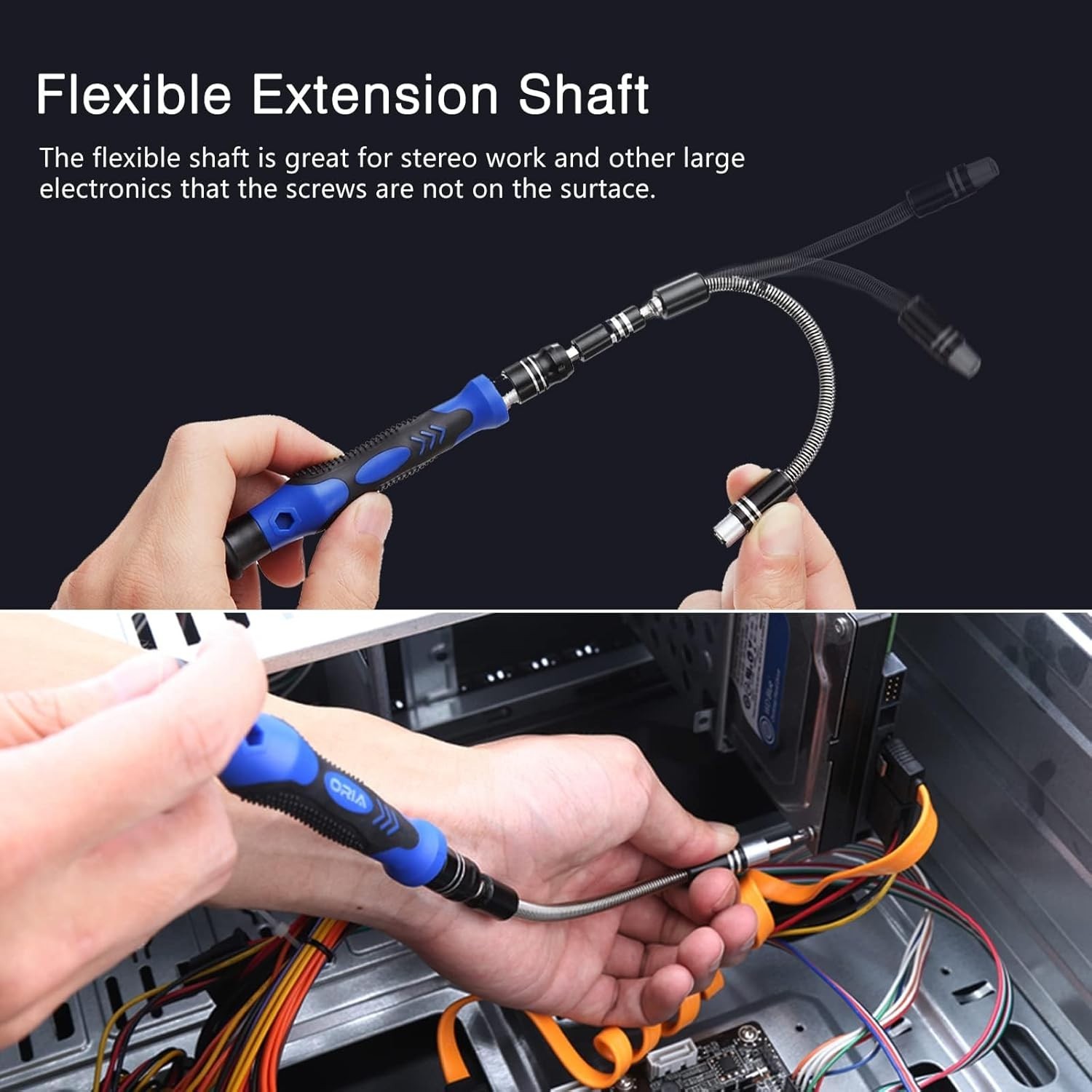 Blue Precision Screwdriver Set – 60 in 1, Alloy Steel, Ergonomic, Portable