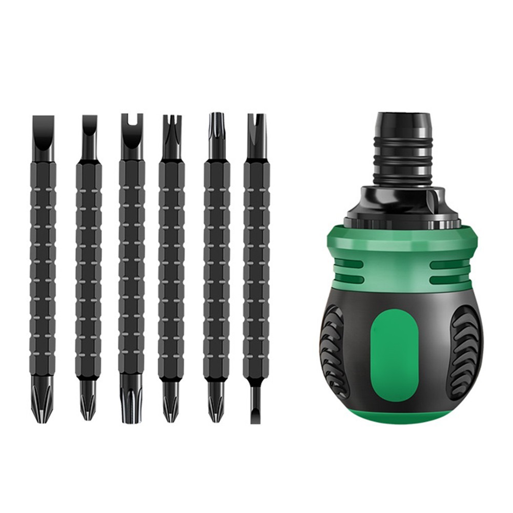 Portable 12 in 1 Ratchet Screwdriver Set for DIY Projects and Everyday Repairs