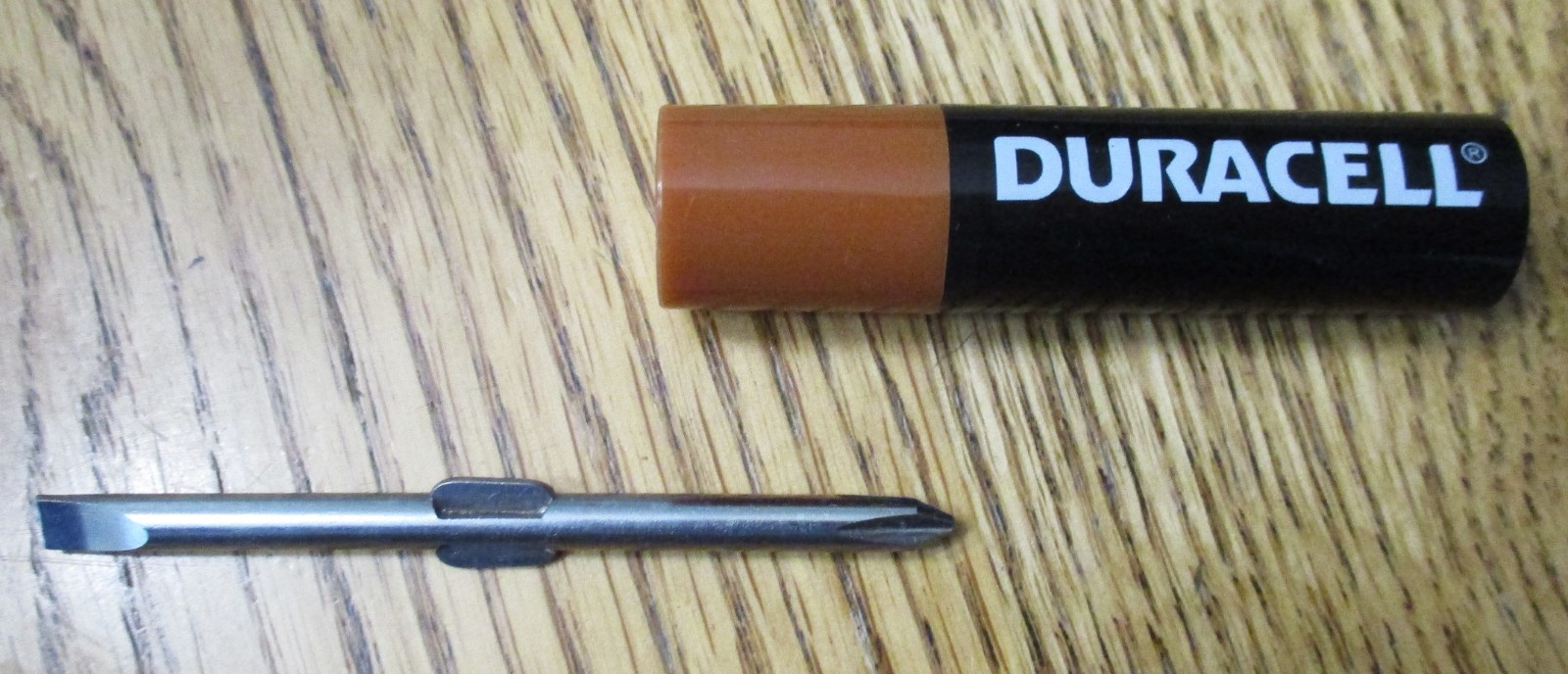VTG Duracell Promo Battery 2 in 1 Pocket Screwdriver Philips & Flathead 3″ Small