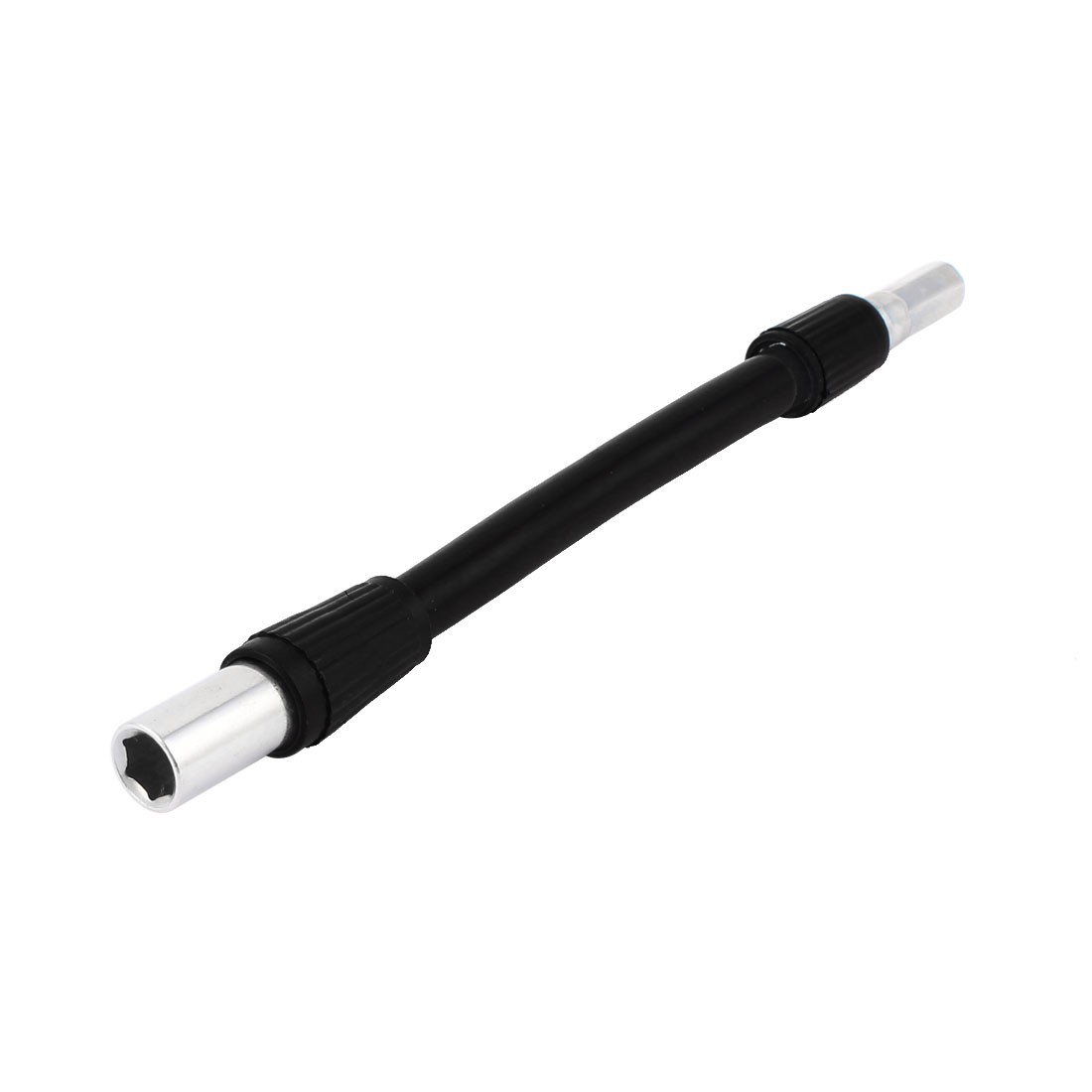 1/4″ Hex Shank 140mm Length Flexible Extension Screwdriver Bit Black