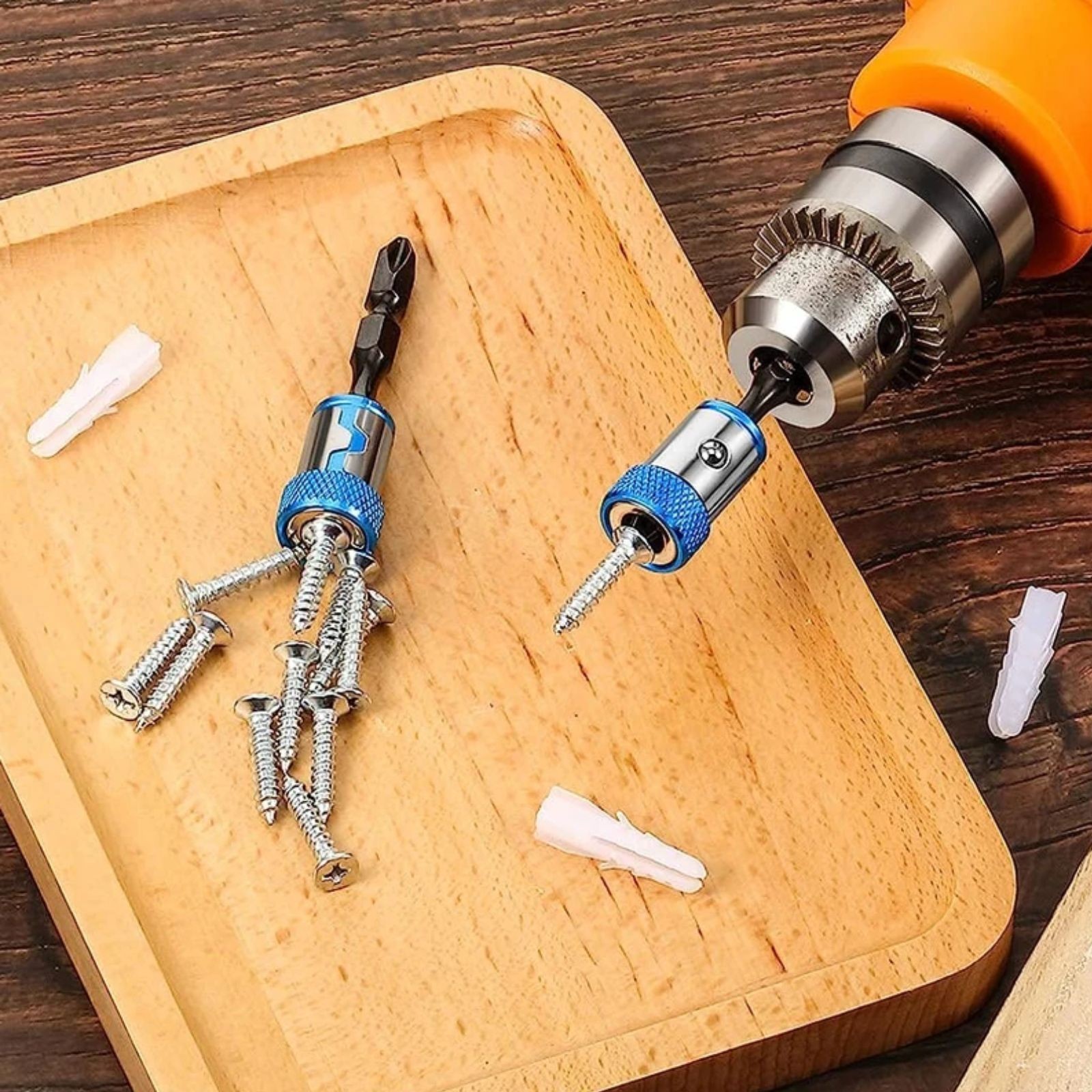 Screwdriver Head Magnetic Ring Pivoting Bit Tip Screw Holder Magnetizer New
