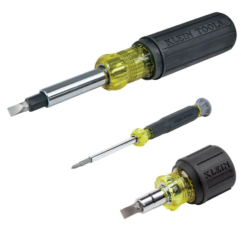 Klein Tools 85514 Multi-Bit Screwdriver And Nut Driver Set 3-Piece