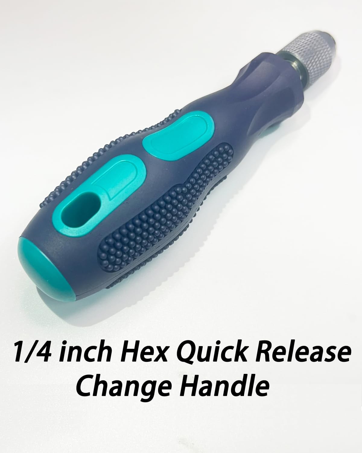 1/4″ Bit Driver Handle, 1/4 inch Hex Quick Release Green + Blue