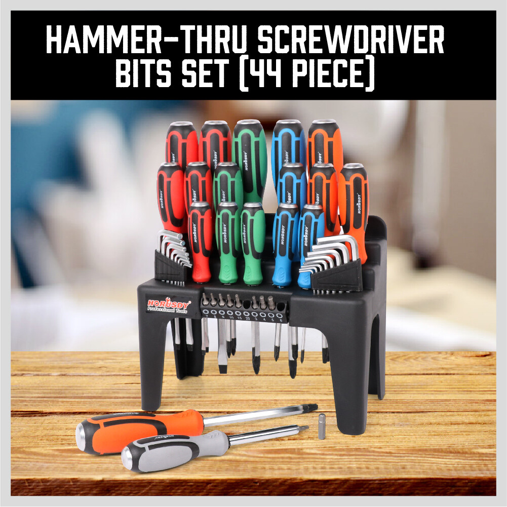 44 Pcs Magnetic Screwdriver Set Demagnetizer Magnetizer Tool Phillips Flat Head