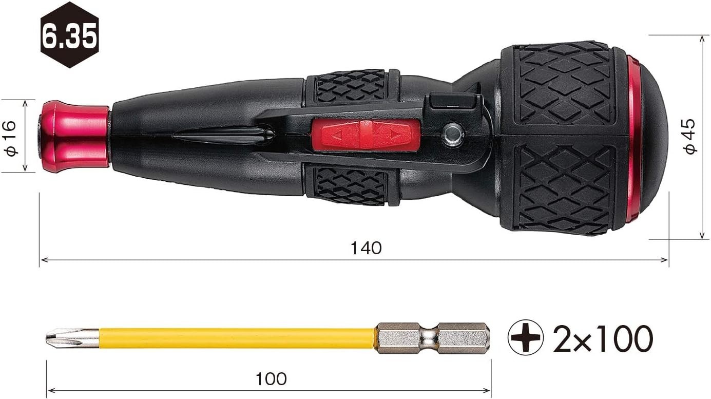 Powerful Electric Ball Grip Driver – 800mAh Battery, Black