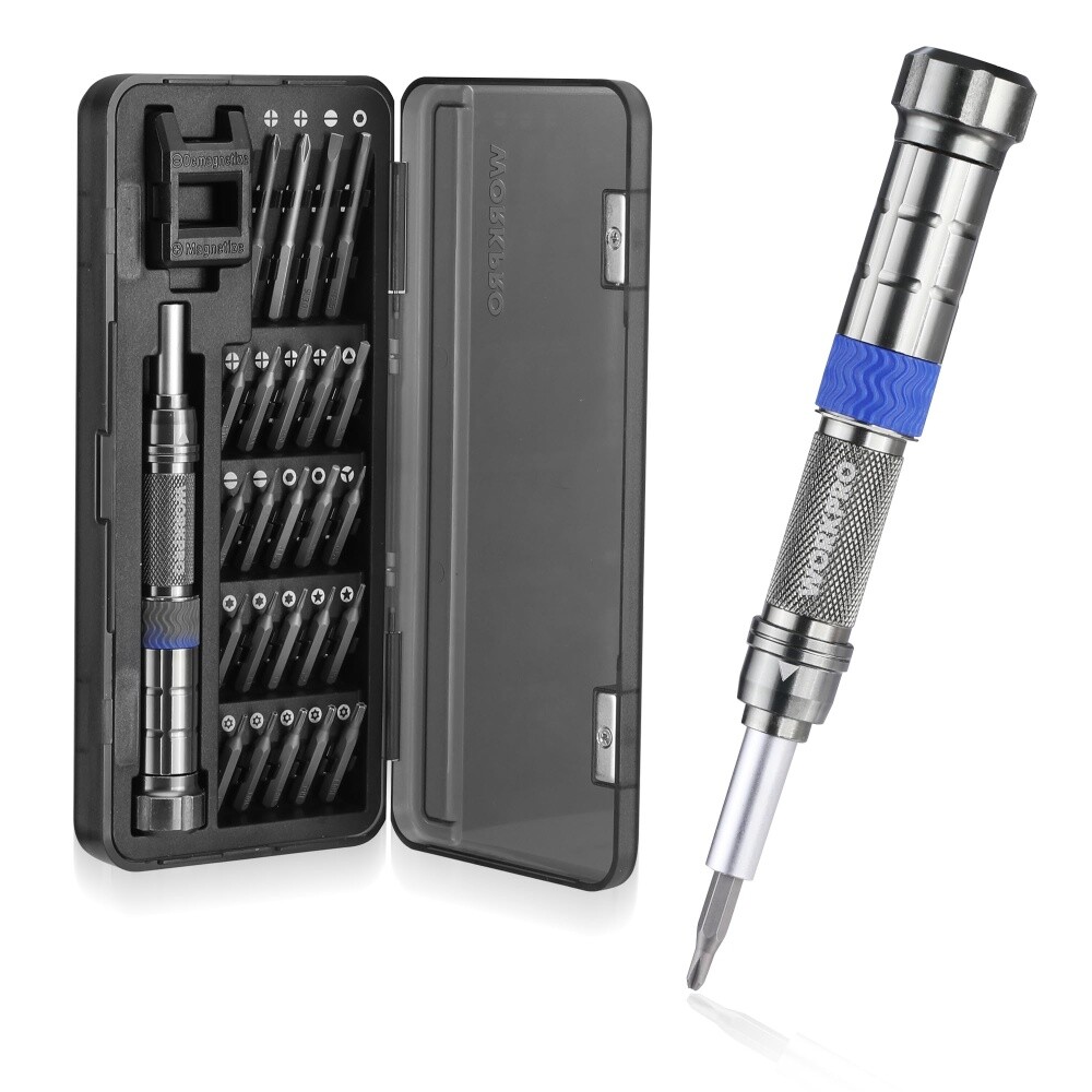WORKPRO 24 in 1 Magnetic Screwdriver Set w/Extendable Pole Mini Repair Tool Kits