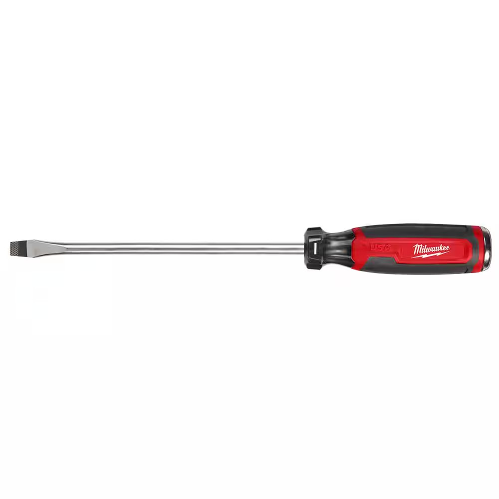 3/8 In. Slotted 8 In. Demolition Flat Head Screwdriver with Cushion Grip