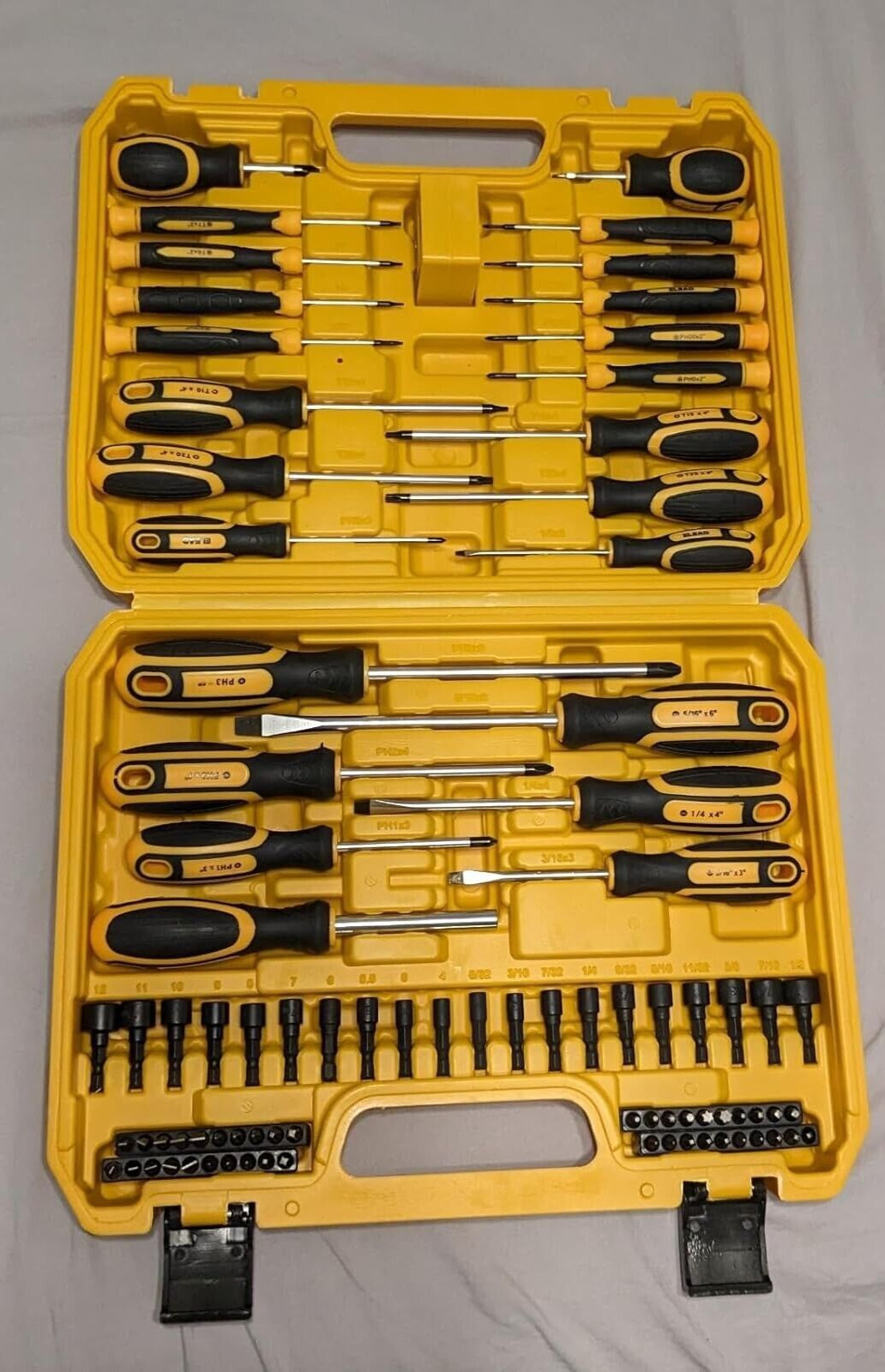 Magnetic Screwdriver Set with Case: 86-Piece Slotted Phillips, Hex, Torx,Precisi