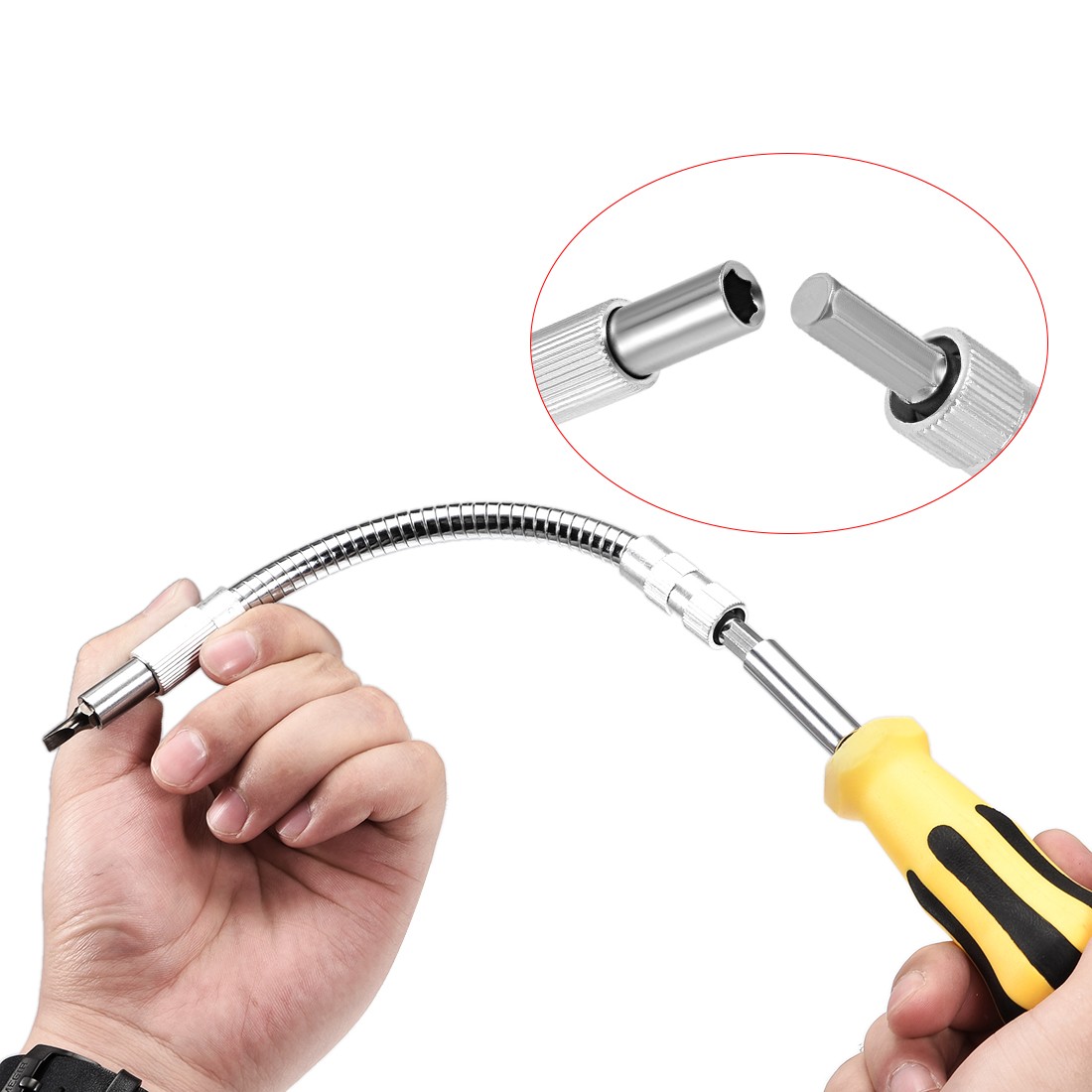 1/4″ Hexagon Extension Screwdriver Flexible Screwdriver Bit Holder Screw Drill