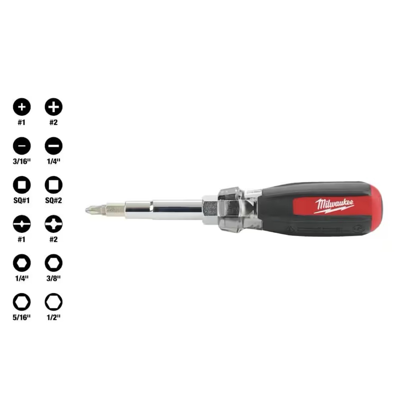 Milwaukee 13-in-1 Multi-Tip Cushion Grip Combination Screwdriver | 48-22-2880