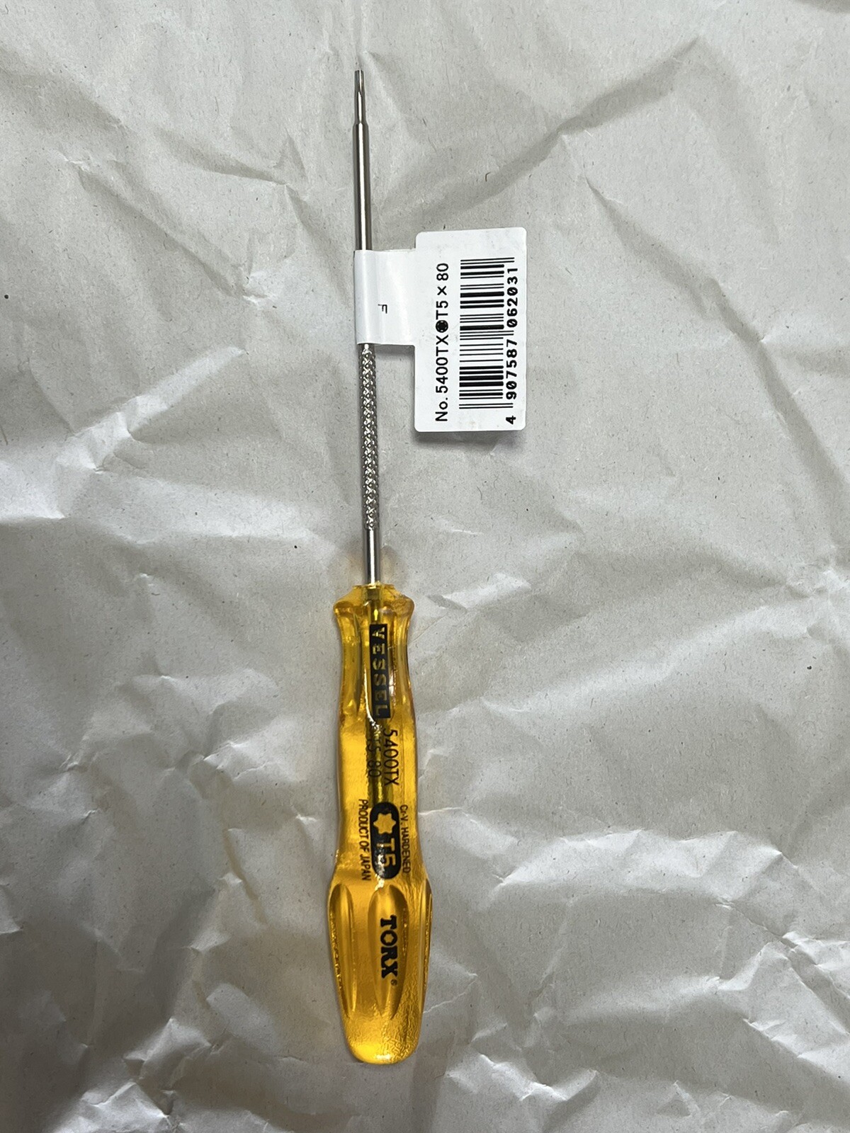 VESSEL TORX Driver 6-piece set 5400TX Power Grip T5 T6 T7H T8H T9H T10H Japan