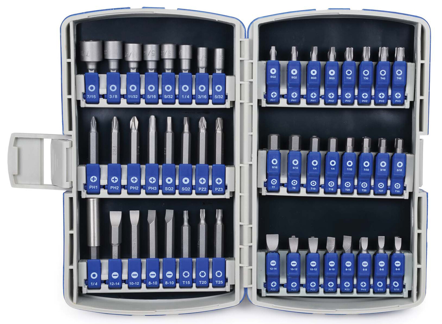 72pc Master Bit Set,1/4″Hex Drive w/Magnetic Bit Holder In Folding Case Williams