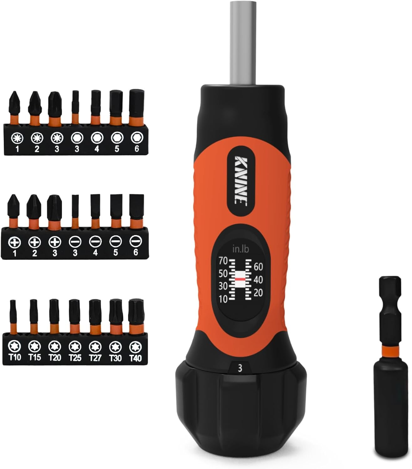 Torque Screwdriver Wrench Driver Set 10-70 Inch Pounds Lbs for Maintenance, 2…