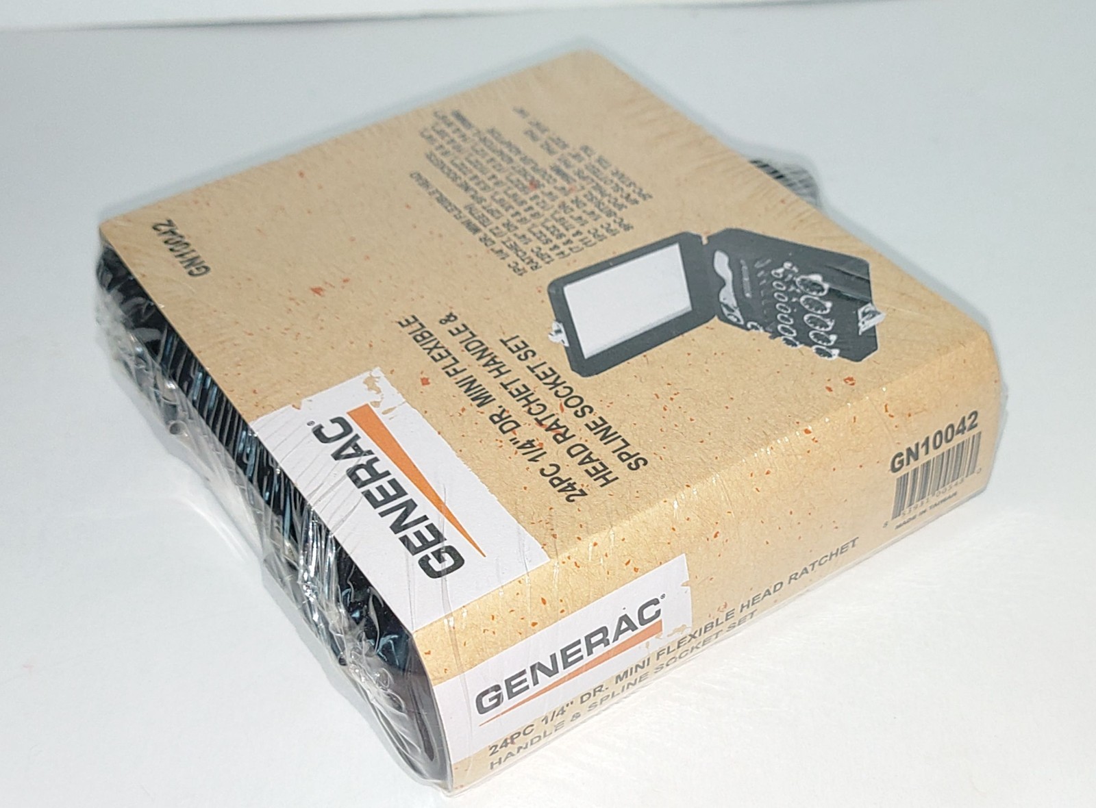 Generac 1/4″ Drive 24 Pc Mini Flexible Head Ratchet Handle & Spline Socket Set