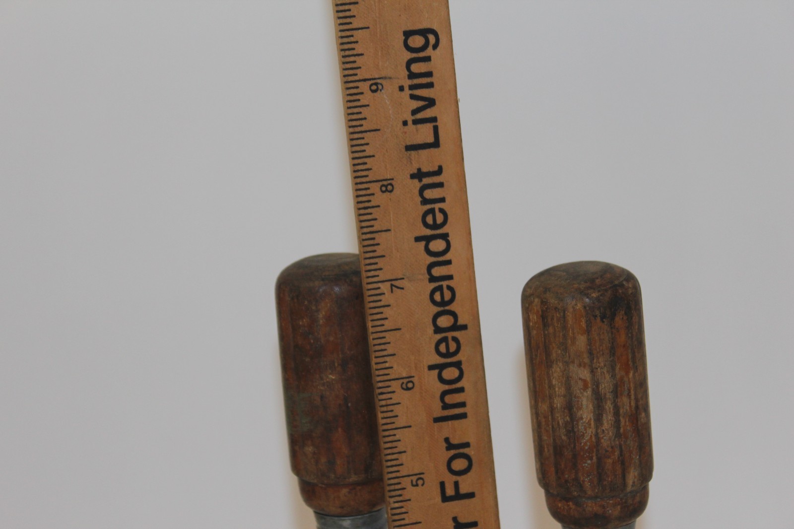 Vintage Lot 2 Spintite Wood Handle Nutdriver Screwdrivers #3414 7/16″ #3416 1/2″
