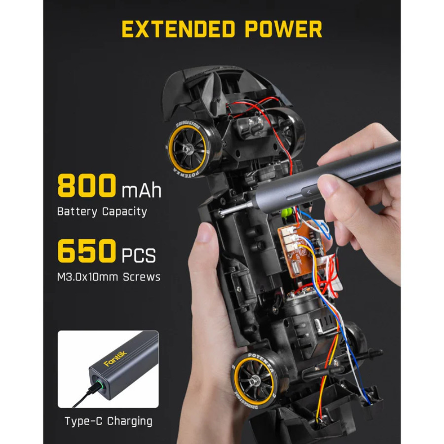 Fanttik E2 MAX Precision Electric Screwdriver – Max 0.4N.m, 50 Magnetic Bits