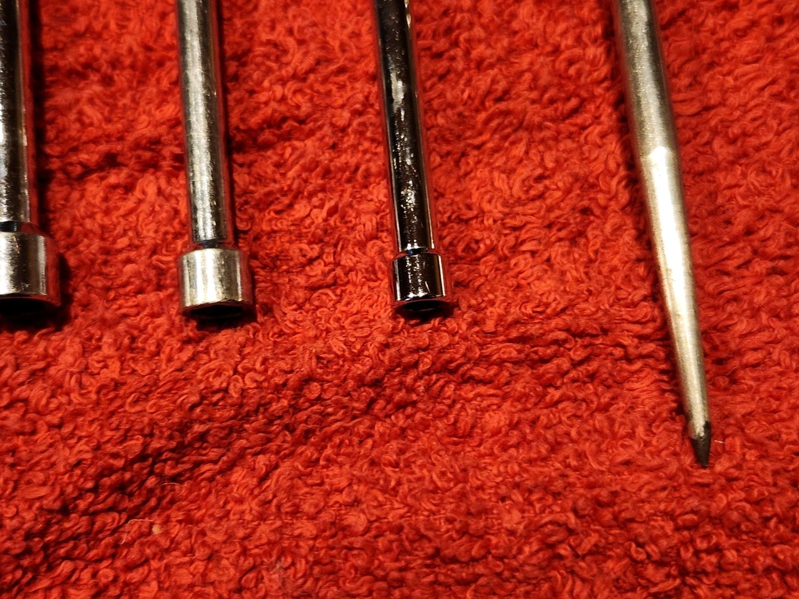 VINTAGE KLEIN 631 Standard Hollow Shaft Nut Driver Set 7 +1 Piece Bonus #650 Awl