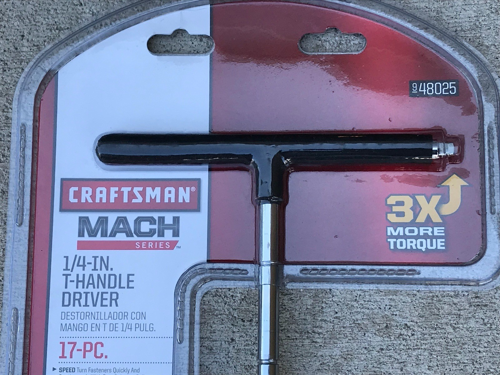 CRAFTSMAN 17 PC. T-HANDLE DRIVER + BITS SET 1/4″ DRIVE MACH SERIES 948025