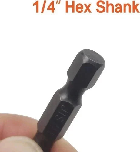 6Pcs 35Mm JIS Screwdriver Bit Set with Magnetic Tip, 1/4 Hex Shank, S2 Alloy_Ste