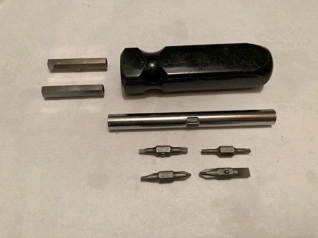 HEAVY DUTY 8 WAY INTERCHANGEABLE 7 1/4″ SCREWDRIVER – SLOTTED / PHILIPS / TORX